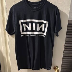 Black Short Sleeve Nine Inch Nails Shirt
